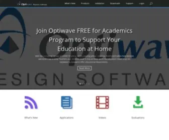 Optiwave.com(Optical design software) Screenshot