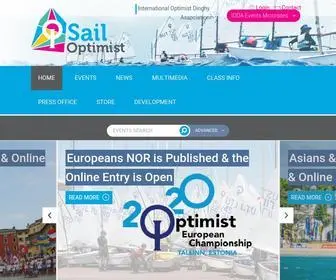 Optiworld.org(International Optimist Dinghy Association) Screenshot