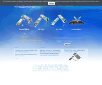 Optixcom.com(OptixCom offers a comprehensive product line of dual fiber and bi) Screenshot