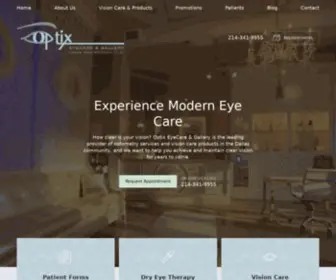 Optixeyecare.net(Optometrist, Eye Doctor in Dallas TX) Screenshot