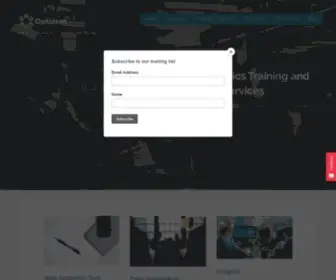 Optizent.com(Web & Digital Analytics Consulting and Training) Screenshot