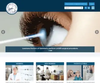 Optla.org(Optometry Association of Louisiana) Screenshot