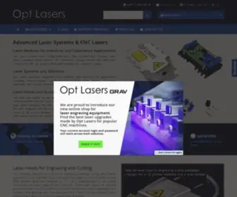 Optlasers.com(Laser Systems) Screenshot