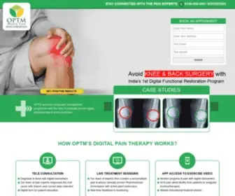 Optmhealthcare.com(OPTM) Screenshot