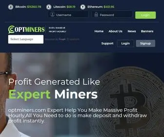 Optminers.com(Massive Profit Hourly) Screenshot