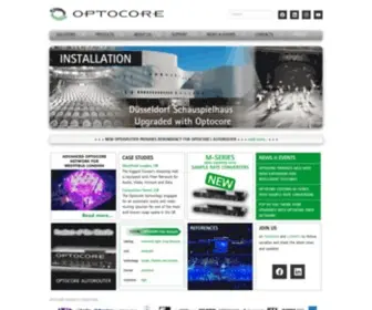 Optocore.com(OPTOCORE the Specialist for optical fibre and copper network solutions) Screenshot