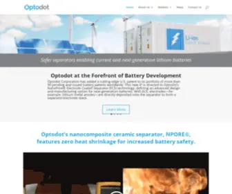 Optodot.com(Battery Materials) Screenshot