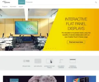 Optoma.ae(Projectors for home and business) Screenshot