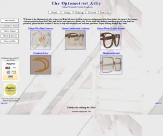 Optometristattic.com(The Optometrist Attic) Screenshot