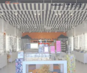 Optometrycabana.com(Optometrist in San Diego) Screenshot