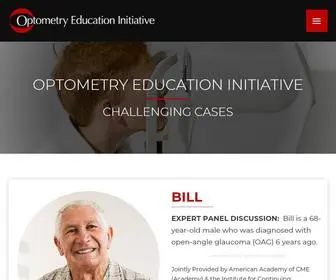 Optometryinitiative.org(Optometry Education Initiative: (COPE approved)) Screenshot