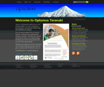 Optomus.com(Taranaki web design & development) Screenshot