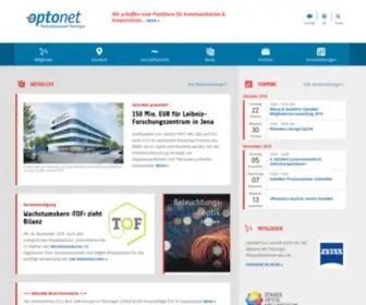 Optonet-Jena.de(OptoNet e.V) Screenshot