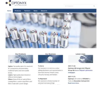 Optonyx.com(Optonyx AB) Screenshot