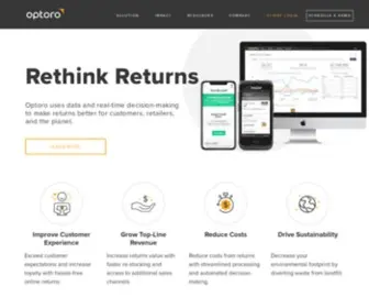 Optoro.com(All-In-One Returns Platform) Screenshot