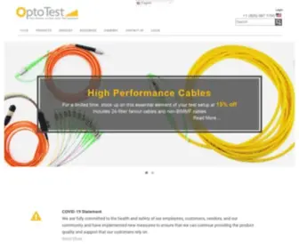 Optotest.com(Fiber Optic Test Equipment For Lab) Screenshot