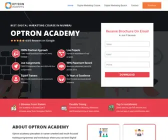 Optron.in(#1 Digital Marketing Course in Mumbai with Placement) Screenshot