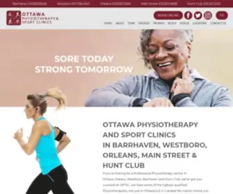 OPTSC.com(Ottawa Physiotherapy Clinics) Screenshot