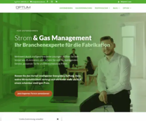 Optum-Eba.de(Geschäftskunden Ausschreibung für Strom & Gas) Screenshot