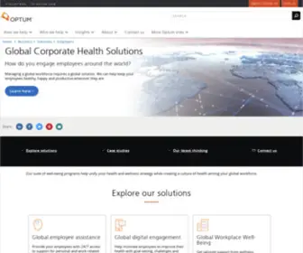 Optum.com.au(Global Corporate Health Solutions) Screenshot