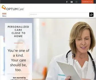 Optumcare.com(Personalized Health Care Services Close to Home) Screenshot