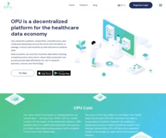Opucoin.io(OPU Coin) Screenshot