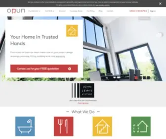 Opun.co.uk(Our team takes care of your entire home improvement project) Screenshot