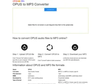 Opus-TO-MP3.com(OPUS to MP3) Screenshot