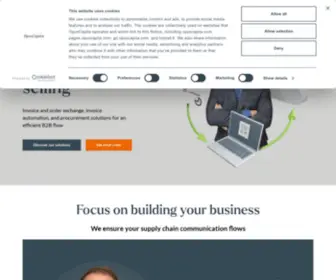 Opuscapita.com(Business network and procurement solutions) Screenshot