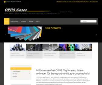 Opuscases.de(Opus Flightcases Kiel) Screenshot