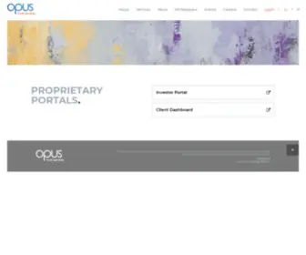 Opusdashboard.com(Opusdashboard) Screenshot