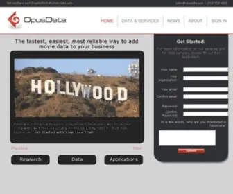 Opusdata.com(OpusData) Screenshot