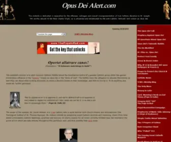 Opusdeialert.com(Opus Dei Alert) Screenshot