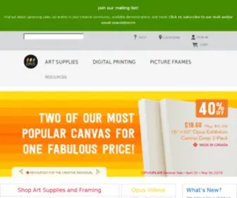 Opusframing.com(Art Supplies) Screenshot