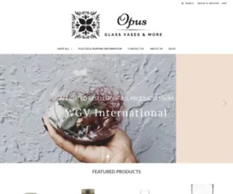 Opusglassvases.com(Opus Glass Vases) Screenshot