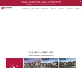 Opushomes.com(OPUS Homes) Screenshot