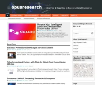 Opusresearch.net(Opus Research) Screenshot