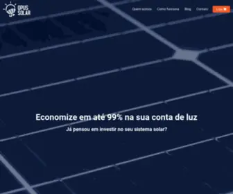 Opussolar.com.br(Painel Solar para produção de Energia Fotovoltaica) Screenshot