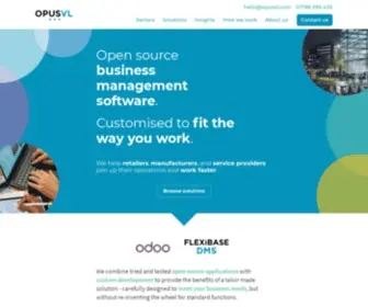 Opusvl.com(Open source business management software) Screenshot