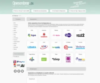 Opwaarderen.eu(Opwaarderen voor alle NL providers) Screenshot