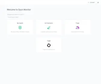 Opynmonitor.xyz(Vault Management and trading platform for Opyn protocol) Screenshot