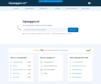 Opzeggen.nl(Opzeggen en Opzegbrieven) Screenshot