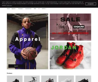 Oqium.nl(Oqium Exclusive Nike and Air Jordan Sneakers) Screenshot