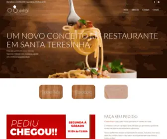 Oquintalrestaurante.com.br(O Quintal Restaurante em Santa Teresinha) Screenshot