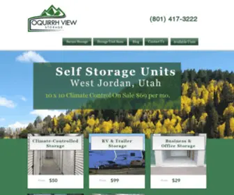 Oquirrhviewstorage.com(Self Storage Units) Screenshot