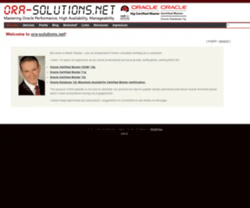 Ora-Solutions.net(Martin Decker) Screenshot