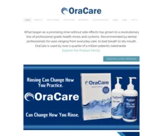 Oracareproducts.com(The Professional Alternative to Chlorhexidine) Screenshot