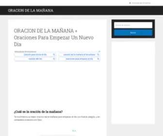 Oraciondelamanana.net(ORACION DE LA MAÑANA) Screenshot