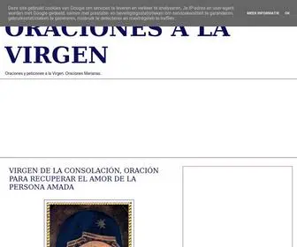 Oracionesalavirgen.com(ORACIONES A LA VIRGEN) Screenshot