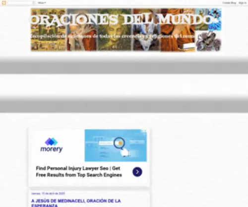 Oracionesdelmundo.com(ORACIONES DEL MUNDO) Screenshot